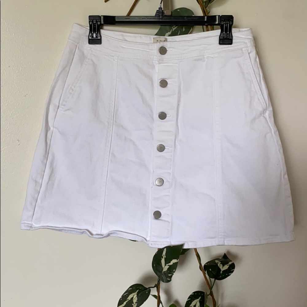 White Button down skirt!